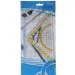 Spirit: Dreieckiger transparenter Geodreieck mit Winkelmesser, 22 cm
