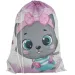 Spirit: Gray Kitty graue Katzensporttasche, Sportbeutel 33x47cm
