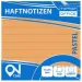 Spirit: Liniertes Pastell-Orange 100-Blatt Haftnotizblock 75x75mm