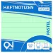 Spirit: Liniertes Pastellgrün 100-Blatt selbstklebender Notizblock 75x75mm