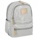 Spirit: Lizzy weißer abgerundeter Schulranzen, Rucksack 27x12,5x33cm