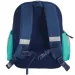Spirit: Löwenmuster blauer abgerundeter Schulranzen, Rucksack 24x13x31cm