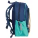 Spirit: Löwenmuster blauer abgerundeter Schulranzen, Rucksack 24x13x31cm