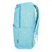 Spirit: Mesh federleichter blauer gemusterter Schulranzen, Rucksack 43x28x13cm