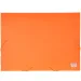 Spirit: Neon-orange Kunststoff-Gummiband-Ordner A4