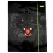 Spirit: Panther schwarze Panther-Muster Gummimappe in A4-Größe