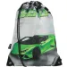 Spirit: Racer Monster grünes Sportauto-Muster Turnbeutel, Sporttasche 33x47cm