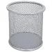 Spirit: Silberfarbener Metall-Stifthalter 9x10cm