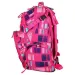 Spirit: Stinger rosa kariertes Premium ergonomischer Schulrucksack
