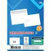 Spirit: Weißer Briefumschlag mit linkem Fenster C5 22,9x16,2cm 25er Packung