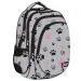 St.Right Paws vierfach unterteilte graue Schultasche, Rucksack 40x28x18cm