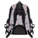 St.Right Paws vierfach unterteilte graue Schultasche, Rucksack 40x28x18cm