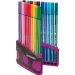 Stabilo: Pen 68 ColorParade Fasermaler 20er-Set in aufklappbarer pinker Box