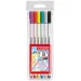 Stabilo: Pen 68 brush Pinselstift-Set 6-teilig