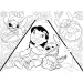 Stitch 2-in-1 Maxi-Puzzle mit 150 Teilen und Ausmalbild 70x50 cm – Lisciani