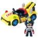 T-Racers: Spielset mit Turbokran-Spitzenfahrzeug