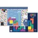 Tetris Skizzenbuch mit Aufklebern und Schablone