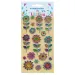 The Littlies: 3D Blumen Puffy Sticker Set auf einem 10x22cm Bogen