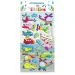 The Littlies: 3D-Puffaufkleber-Set mit Flugzeugen und Hubschraubern auf einem 10x22cm Bogen