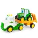 Tomy: John Deere Bauernhof-Set mit Traktor, Licht und Sound