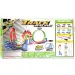 Track Racing: Brennende Rennstrecke Set mit 2x 360-Grad-Schleifen und 1x Auto 1/64