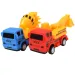Truck Working: 7-teiliges Schwungrad-Bausatz-Set mit Autos, Fahrzeugen und Zubehör