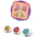 TyToo: Champagner, Lachs und azurblaue Glitzerpulver-Set 3x2,5ml