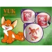 TyToo: Vuk 3-teiliges Glitzertattoo-Schablonenset
