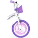 Unicorn Academy 16” Kinderfahrrad mit Korb und Puppensitz in Lila-Weiß – Dino Bikes Fahrrad