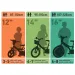 Unicorn Academy 16” Kinderfahrrad mit Korb und Puppensitz in Lila-Weiß – Dino Bikes Fahrrad