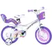 Unicorn Akademie weiß-lila Fahrrad in Größe 14 - Dino Bikes Fahrrad