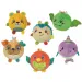 Weiches Plüsch-Rasselspielzeug in verschiedenen Tierformen, 10 cm - Clementoni