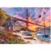 Wood Craft: Sonnenuntergang an der Golden Gate Holzpuzzle 1000 Teile - Trefl