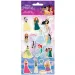 Wunderschönes Disney Prinzessinnen 3D Puffy Sticker Set auf einem 10x22cm Bogen
