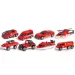 X-Fireproof Feuerwehr-Spielzeugauto-Set, 8-teilig