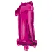 Zahlreiche Folienballons in Pink – Zahl 1, 96 cm