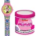 Luna: Analoge Minnie-Maus-Armbanduhr in Metalldose