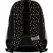 Luna: Must schwarzer Rucksack mit Schmetterlingen, 3 Fächer, 32x18x43cm