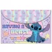 Luna: Stitch fröhlicher A4-Ordner mit Druckknopf