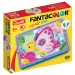 Quercetti: Fanta Color Cards Natur kreatives Steckspiel-Set