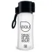 Schwarze durchsichtige Trinkflasche 450ml
